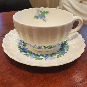 Vintage Copeland Spode "Valencia" china tea cup and saucer